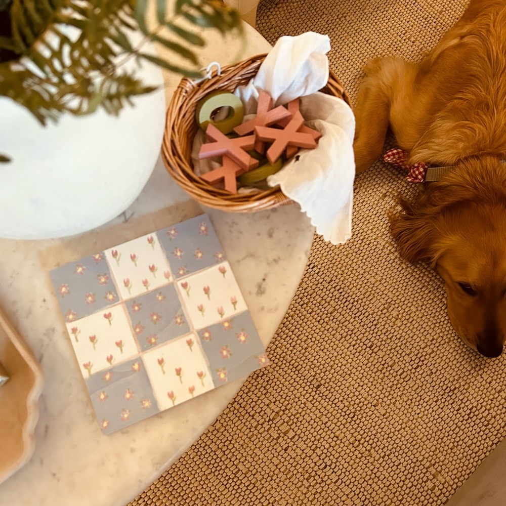 Handpainted Tic Tac Toe game